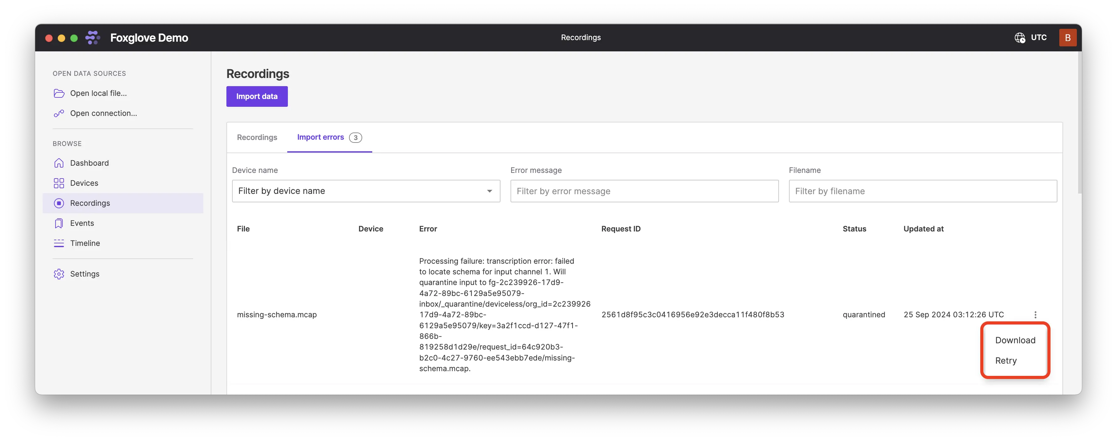 Self-service quarantined files