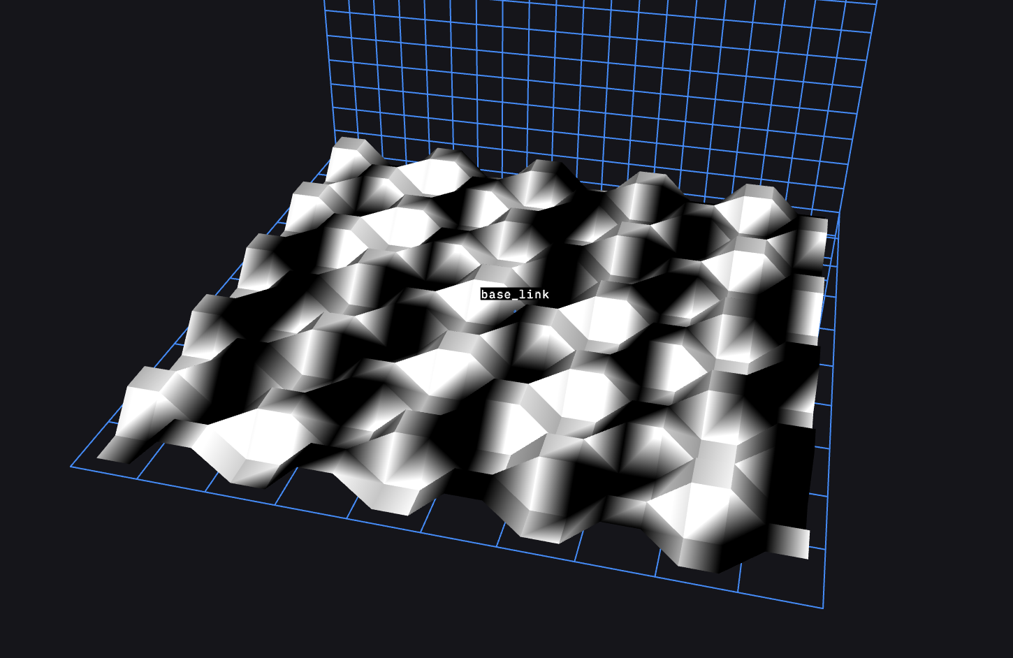Grid Map red green blue alpha channels in back and white